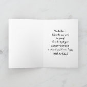 85ste verjaardag voor haar grappige kaart (Binnen)