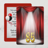 85ste verjaardagsfeestje kaart (Voorkant / Achterkant)