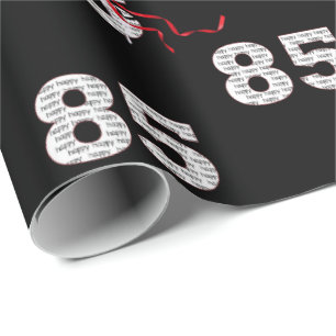 85th Birthday Balloon Bouquet Wrapping Paper Cadeaupapier