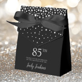 85th Birthday Black Sparkly Bedankt Bedankdoosjes