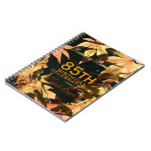 85th Birthday Celebration Autumn Custom Guest Book Notitieboek (Linkerzijde)