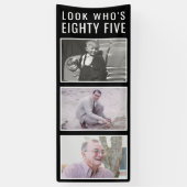 85th Birthday Photo Banner (Verticaal)