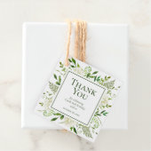 85th Birthday White Hydrangeas Dankuwel Bedankjes Labels (In situ)