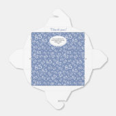 85th Party Blauw/Wit Willekeurig Getal Patroon Bedankdoosjes (Uitgevouwen)