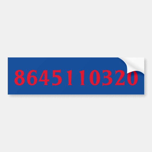 8645110320 Trump Stem uit Bumpersticker (Voorkant)