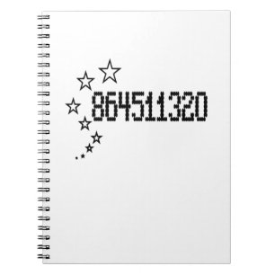 864532110 shirt notitieboek