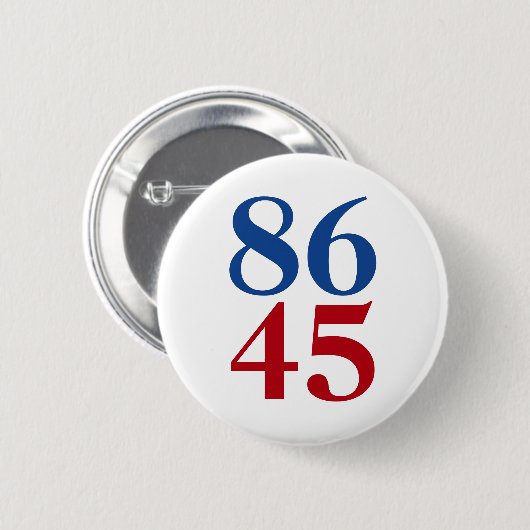 8645 Anti-trump Ronde Button 5,7 Cm (Voorkant /achterkant)