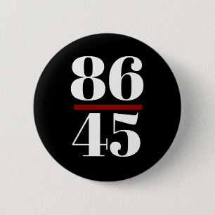 8645 Anti-trump Ronde Button 5,7 Cm