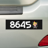 8645 anti-Trump-sticker Bumpersticker (Op auto)