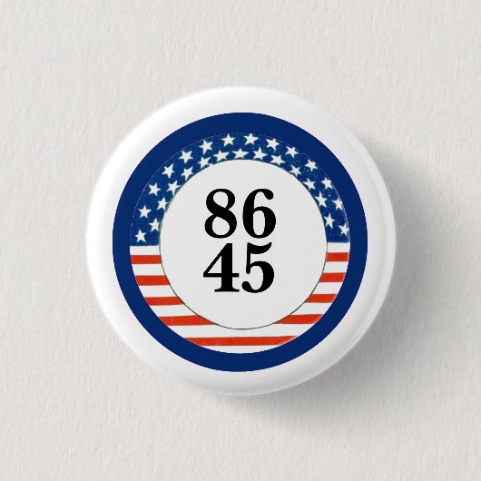 8645: Dump Trump Ronde Button 3,2 Cm (Voorkant)