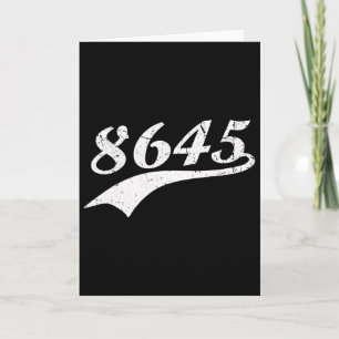 8645 T-shirt. Anti-Trump-impeach T-shirts.1 Kaart