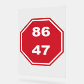 8647 ACRYL BORD (Hoek)