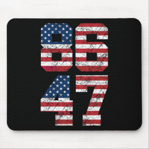 8647 Anti Trump 86 47 Retro Anti-trump VS Vlag Pre Muismat
