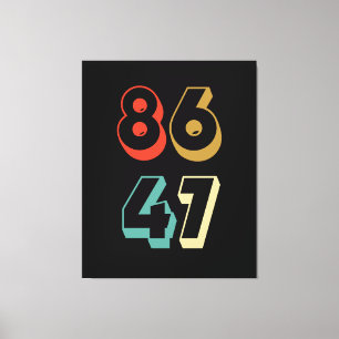 8647 Anti-Trump Canvas Afdruk
