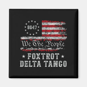 8647 Anti Trump Foxdraaft Deltas Tangos Impeach 47 Magneet