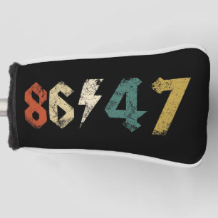 8647 Anti Trump Retro jaren 80 Rock Style Golfheadcover