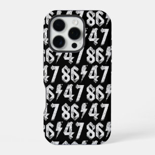 8647 Anti Trump Retro jaren 80 Rock Style iPhone 16 Pro Hoesje