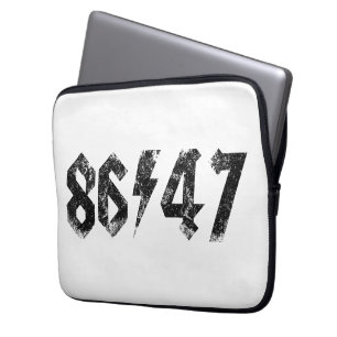 8647 Anti Trump Retro jaren 80 Rock Style Laptop Sleeve