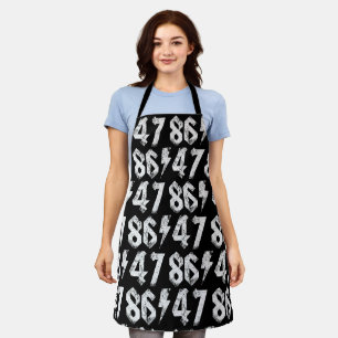 8647 Anti Trump Retro jaren 80 Rock Style Schort
