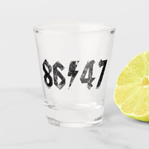 8647 Anti Trump Retro jaren 80 Rock Style Shot Glas