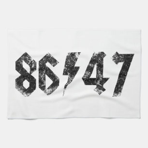 8647 Anti Trump Retro jaren 80 Rock Style Theedoek