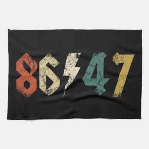 8647 Anti Trump Retro jaren 80 Rock Style Theedoek