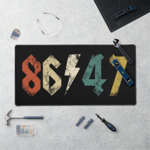 8647 Anti Trump Retro Vintage 80s Rock Style