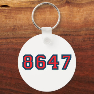 8647 Anti Trump Verzet Sleutelhanger