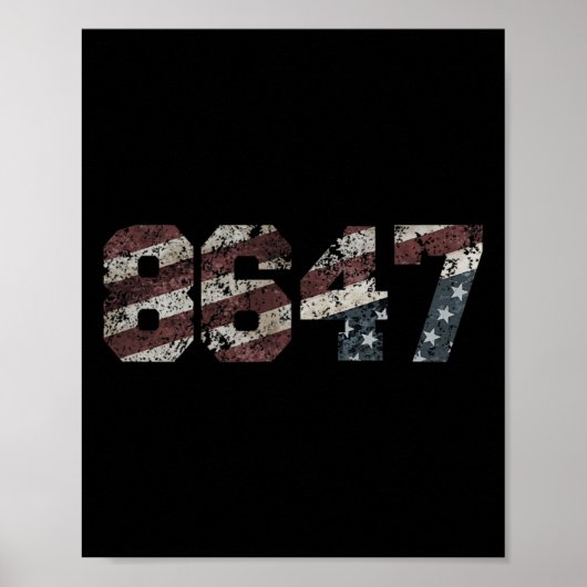 8647 Distressed Flag Style Poster (Voorkant)