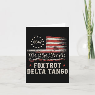 8647 Foxdraaft Deltas Tangos America Vlag Kaart