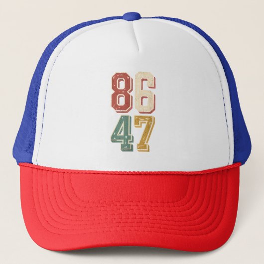 8647 retro 86 47 trucker pet (Voorkant)