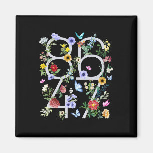 8647 Subtiele Anti Trump 86 47 Bloemen Boho Stijl  Magneet