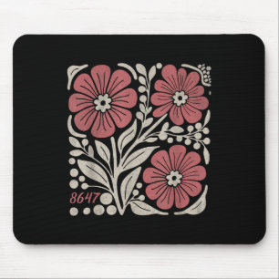 8647 Subtiele Anti Trump 86 47 Bloemen Boho Stijl Muismat