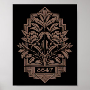 8647 Subtiele Anti Trump 86 47 Bloemen Boho Stijl  Poster