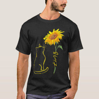 8647 Subtiele Anti Trump 86 47 Kat Zonnebloem Bloe T-shirt