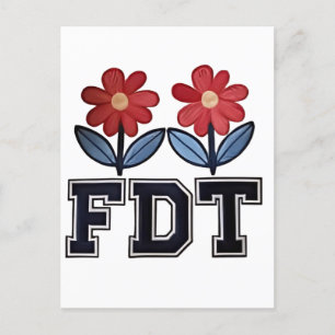 8647 Subtiele Anti Trump Anti MAGA 86 47 Floral Bo Feestdagenkaart