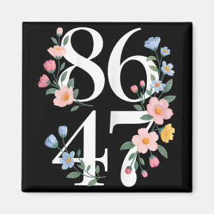 8647 Subtiele Anti Trump Bloem Bloemen Boho Vintag Magneet