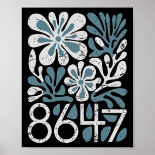 8647 Subtiele Trump 86 47 Bloemige Boho Stijl Poster