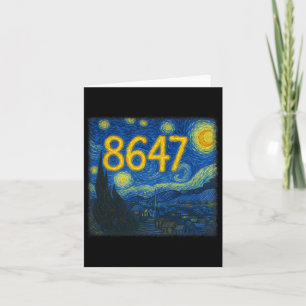 8647 Subtle Resist Trump Van Gogh Sterrennacht Pol Kaart