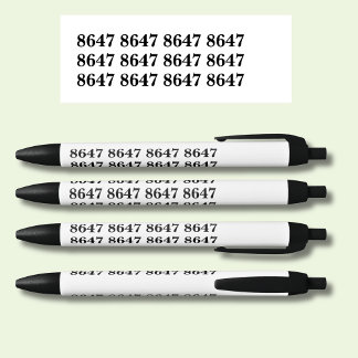 8647 ZWARTE INKT PEN
