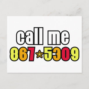 867-5309 BRIEFKAART