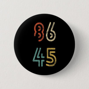 86 45 Impeach The Peach Haal De Man Uit Het Ambts  Ronde Button 5,7 Cm