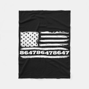 86 47 Anti-trump 8647 Subtiele Anti Trump Fleece Deken