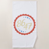 86 47 Anti Trump Grappig Strandlaken (Voorkant)