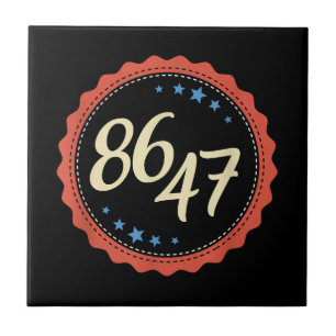 86 47 Anti Trump Grappig Tegeltje