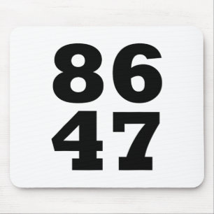 86 47 Anti-trump Subtiele Anti Trump 8647 _1 Muismat