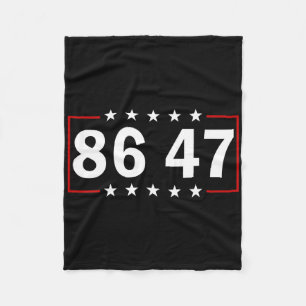 86 47 Anti-trump Subtiele Anti Trump 8647 _3 Fleece Deken
