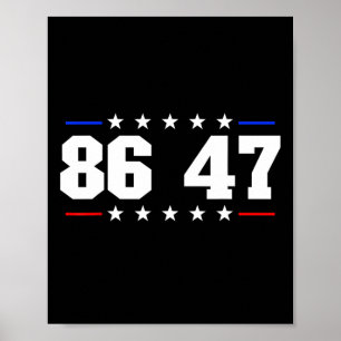 86 47 Anti-Trump Subtiele Anti-Trump 8647 Poster