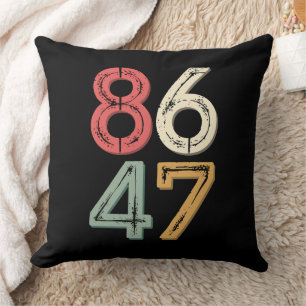 86 47 Anti Trump Vintage jaren 80 Retro Style Kussen