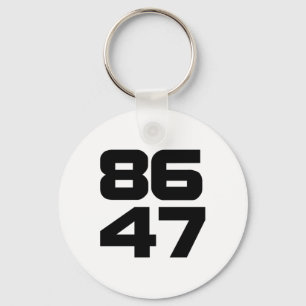 86 47 Bold Anti Trump Resist Project 2025 Sleutelhanger